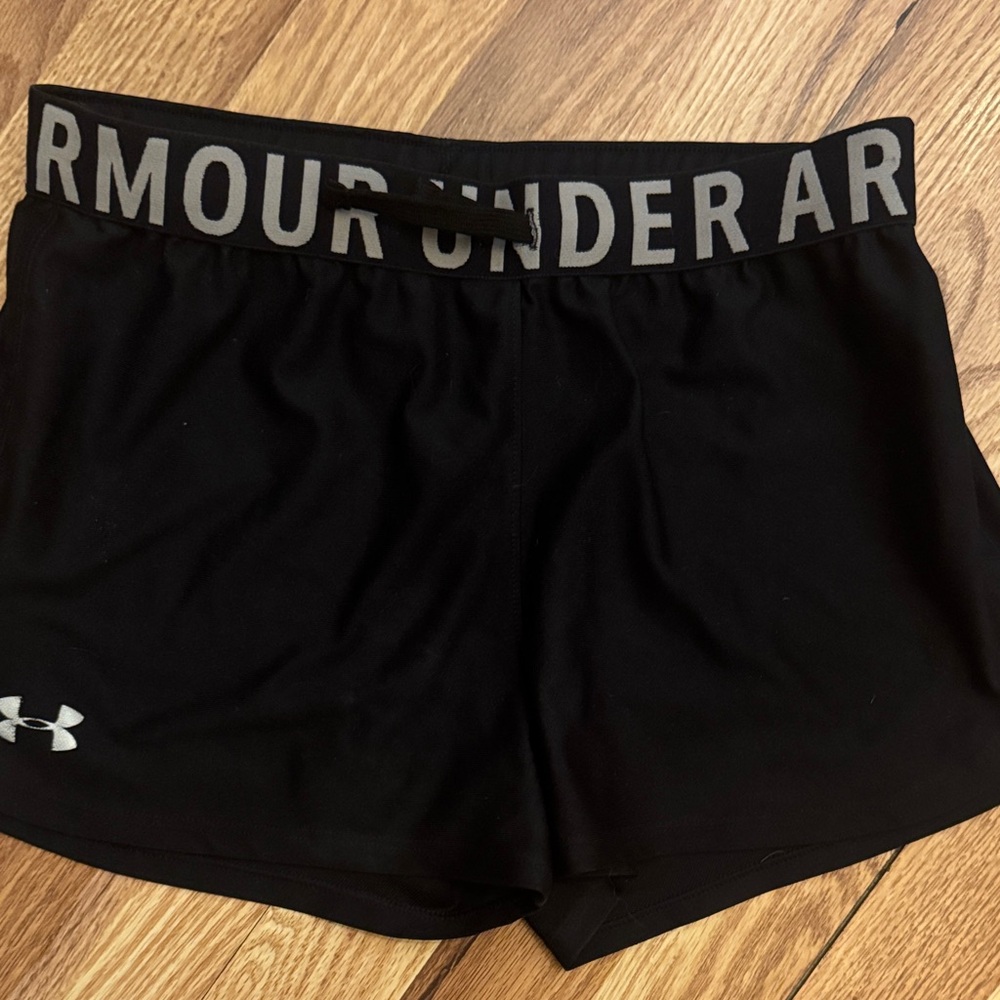 Under Armour youth Black Athletic Shorts